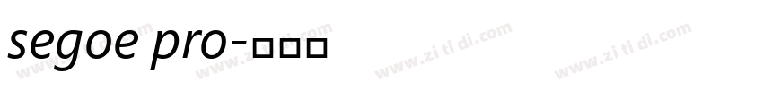 segoe pro字体转换